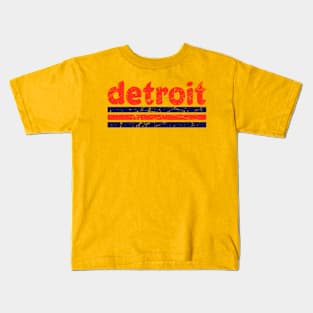 Vintage detroit baseball Kids T-Shirt